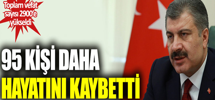 Korona virüsten 95 kişi daha hayatını kaybetti