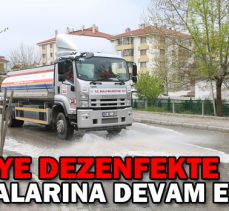 BELEDİYE DEZENFEKTE ÇALIŞMALARINA DEVAM EDİYOR