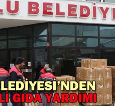 Bolu Belediyesi’nden 4 bin koli gıda yardımı