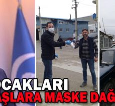 ÜLKÜ OCAKLARI VATANDAŞLARA MASKE DAĞITTI