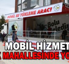 Mobil hizmet tırına Sağlık Mahallesinde yoğun ilgi