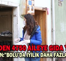 BELEDİYE’DEN 4750 AİLEYE GIDA YARDIMI