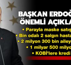 CUMHURBAŞKANI ERDOĞANDAN ÖNEMLİ AÇIKLAMALAR