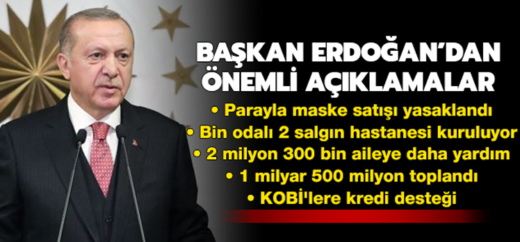 CUMHURBAŞKANI ERDOĞANDAN ÖNEMLİ AÇIKLAMALAR