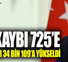 Korona nedeniyle can kaybı 725’e yükseldi