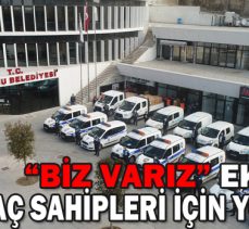 “Biz varız” ekipleri ihtiyaç sahipleri için yollarda