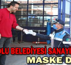 BOLU BELEDİYESİ SANAYİ ESNAFINA MASKE DAĞITTI