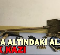 KORUMA ALTINDAKİ ALANDA KAÇAK KAZI