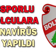 BOLUSPORLU FUTBOLCULARA KORONAVİRÜS TESTİ YAPILDI