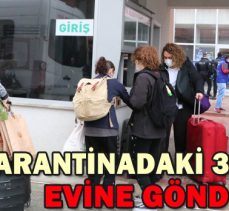 KARANTİNADAKİ 353 KİŞİ EVİNE GÖNDERİLDİ