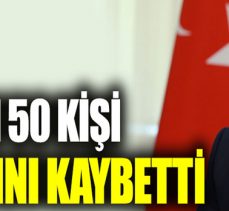 Korona virüsten 50 kişi hayatını kaybetti