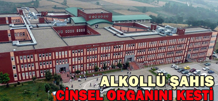 ALKOLLÜ ŞAHIS CİNSEL ORGANINI KESTİ