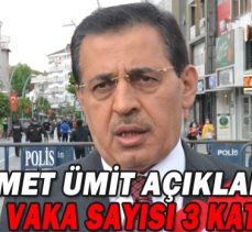 VALİ AHMET ÜMİT AÇIKLADI/BOLU’DA VAKA SAYISI 3 KAT ARTTI/