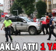 CİP TAKLA ATTI: 1 YARALI