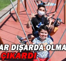 ÇOCUKLAR DIŞARDA OLMANIN TADINI ÇIKARDI