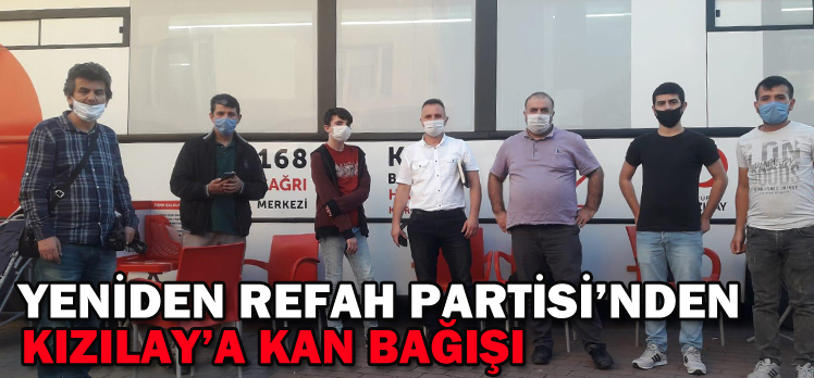 YENİDEN REFAH PARTİSİ’NDEN  KIZILAY’A KAN BAĞIŞI