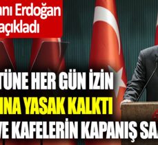 Cumhurbaşkanı Erdoğan, normalleşme kararlarını açıkladı