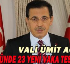 VALİ ÜMİT AÇIKLADI/SON 10 GÜNDE 23 YENİ VAKA TESBİT EDİLDİ/