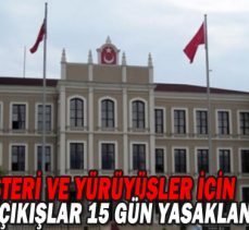 BOLU’DA GÖSTERİ VE YÜRÜYÜŞLER İÇİN KENTE GİRİŞ-ÇIKIŞLAR 15 GÜN YASAKLANDI