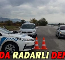 BOLU’DA RADARLI DENETİM