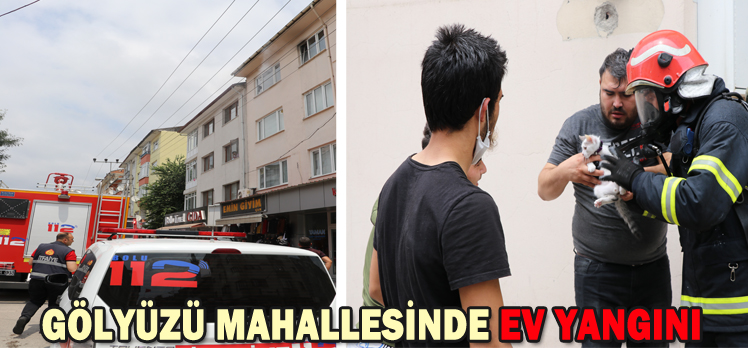 GÖLYÜZÜ MAHALLESİNDE EV YANGINI