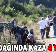 BOLU DAĞINDA KAZA: 4 YARALI