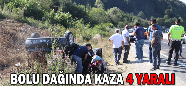 BOLU DAĞINDA KAZA: 4 YARALI