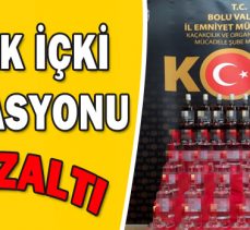 KAÇAK İÇKİ OPERASYONU: 3 GÖZALTI