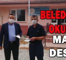 BELEDİYE’DEN OKULLARA MASKE DESTEĞİ