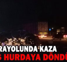 MİNİBÜS HURDAYA DÖNDÜ