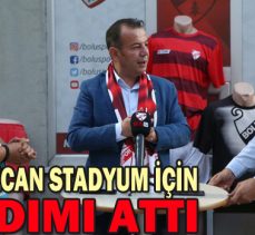 Başkan Özcan stadyum için ilk adımı attı