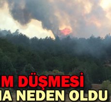 YILDIRIM DÜŞMESİ YANGINA NEDEN OLDU