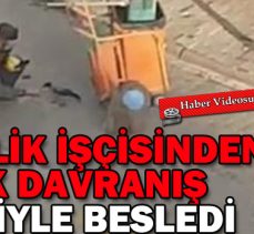 TEMİZLİK İŞÇİSİNDEN ÖRNEK DAVRANIŞ