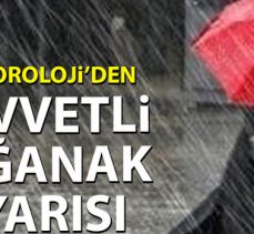 Meteorolojiden kuvvetli sağanak uyarısı