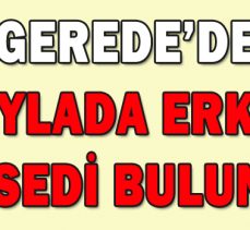 YAYLADA ERKEK CESEDİ BULUNDU