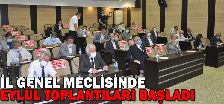 Eylül toplantıları başladı