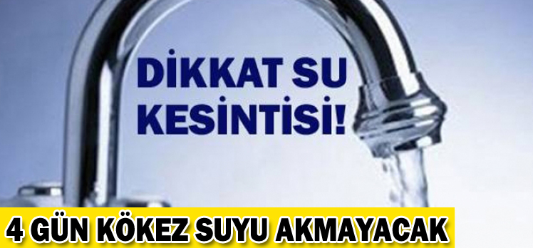 4 gün kökez suyu yok!