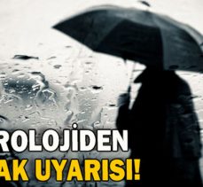 Meteorolojiden  sağanak uyarısı