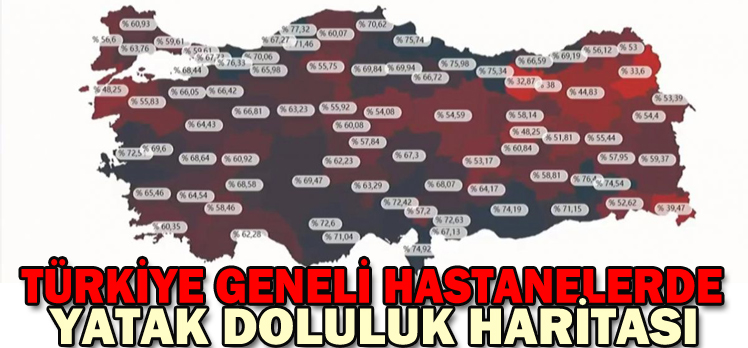 Türkiye’de hastanelerdeki yatak doluluk oranları/ Bolu’da doluluk oranı kaç?