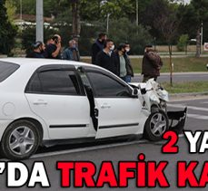 BOLU’DA TRAFİK KAZASI: 2 YARALI