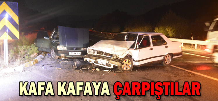 KAFA KAFAYA ÇARPIŞTILAR: 2 YARALI