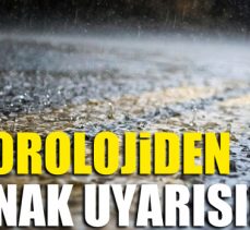 Meteorolojiden sağanak uyarısı