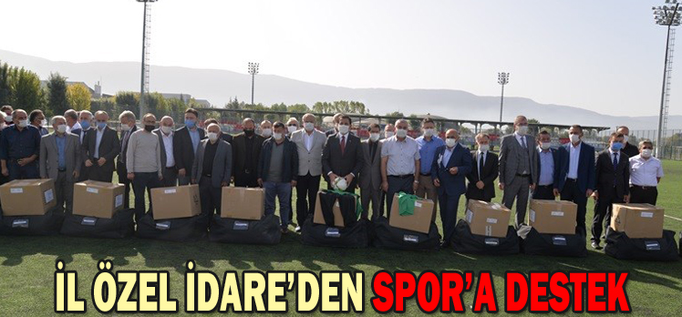 İL ÖZEL İDARE’DEN SPOR’A DESTEK