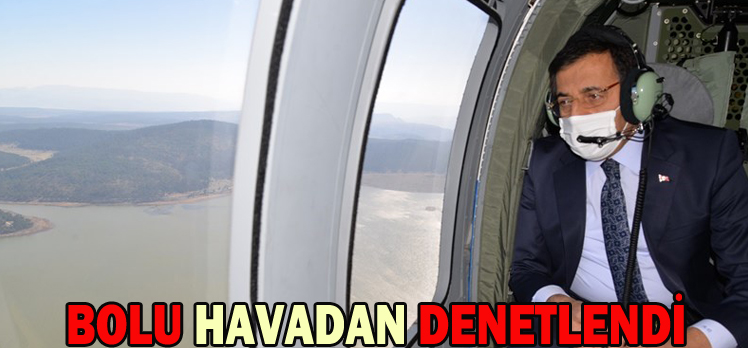 BOLU HAVADAN DENETLENDİ