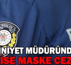 BOLU EMNİYET MÜDÜRÜNDEN İKİ POLİSE MASKE CEZASI