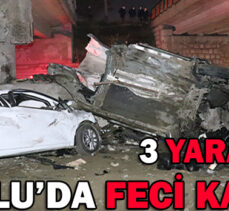 BOLU’DA FECİ KAZA: 3 YARALI