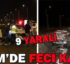 TEM’DE FECİ KAZA: 9 YARALI