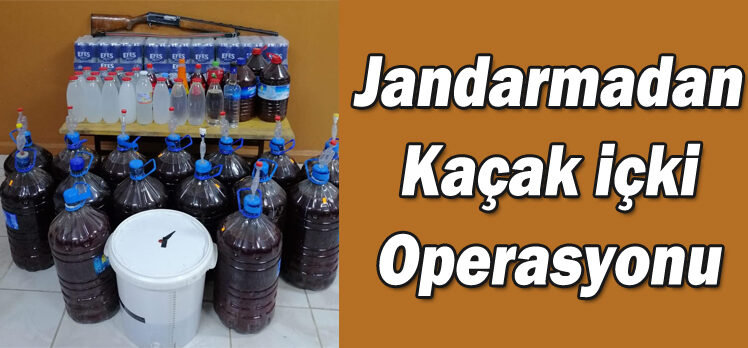 Jandarmadan Kaçak İçki Operasyonu