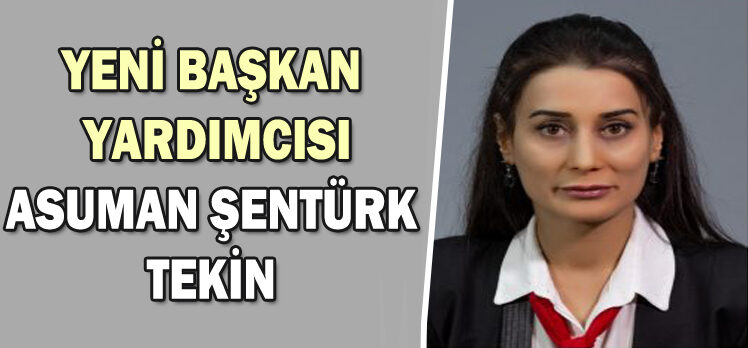 YENİ BAŞKAN  YARDIMCISI ASUMAN ŞENTÜRK  TEKİN