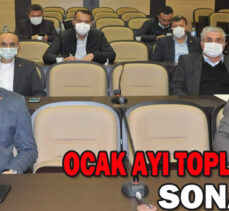 Ocak Ayı toplantıları sona erdi